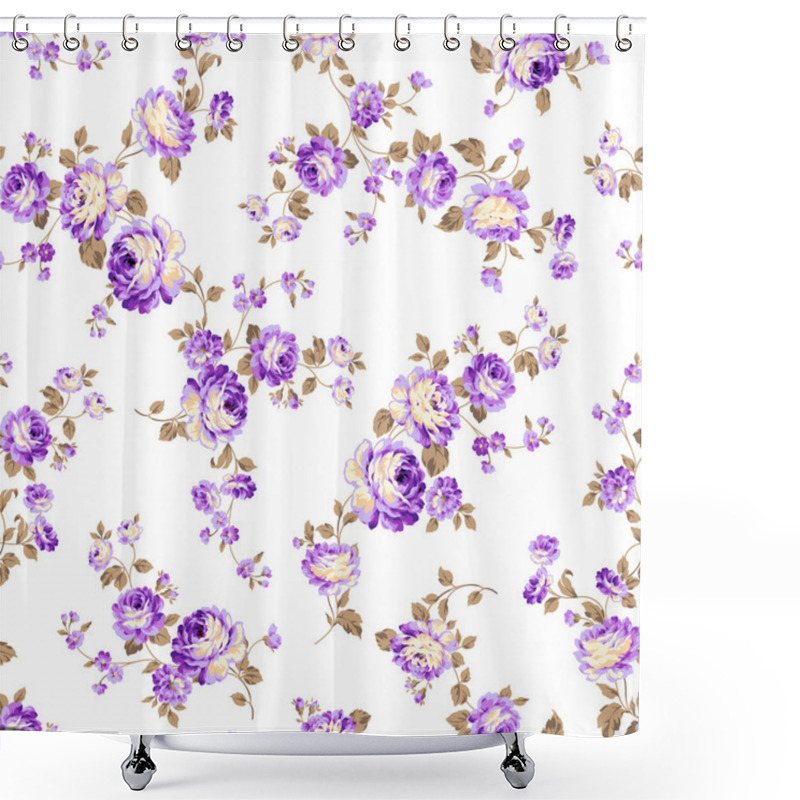 Personality  Rose Flower Pattern, Shower Curtains