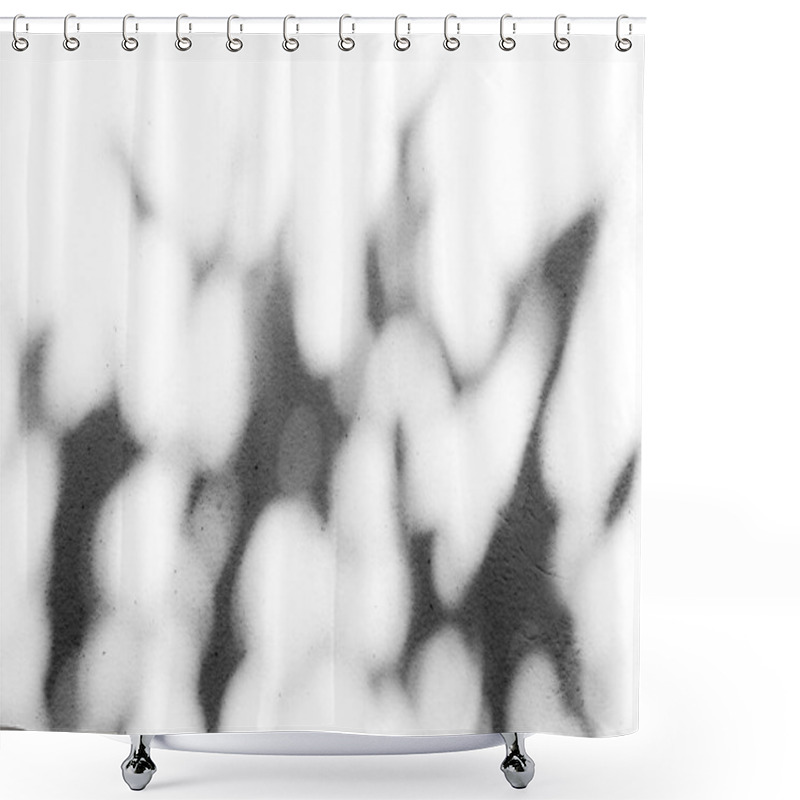 Personality  Leaves  Shadow On The Wall  , Outdoor  Chiangmai  Thailand Shower Curtains