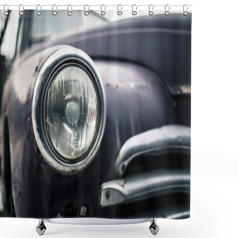 Personality  Retro Car Shower Curtains