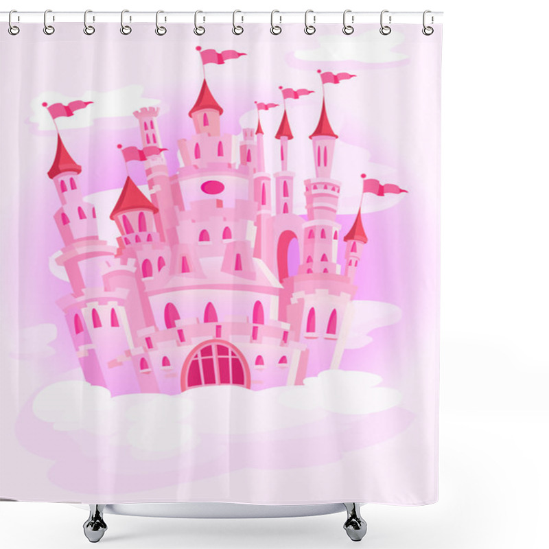 Personality  Magic Castle In The Sky Shower Curtains