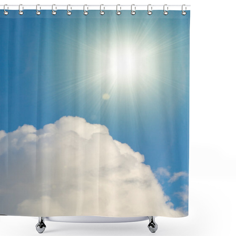 Personality  Sunny Sky Shower Curtains