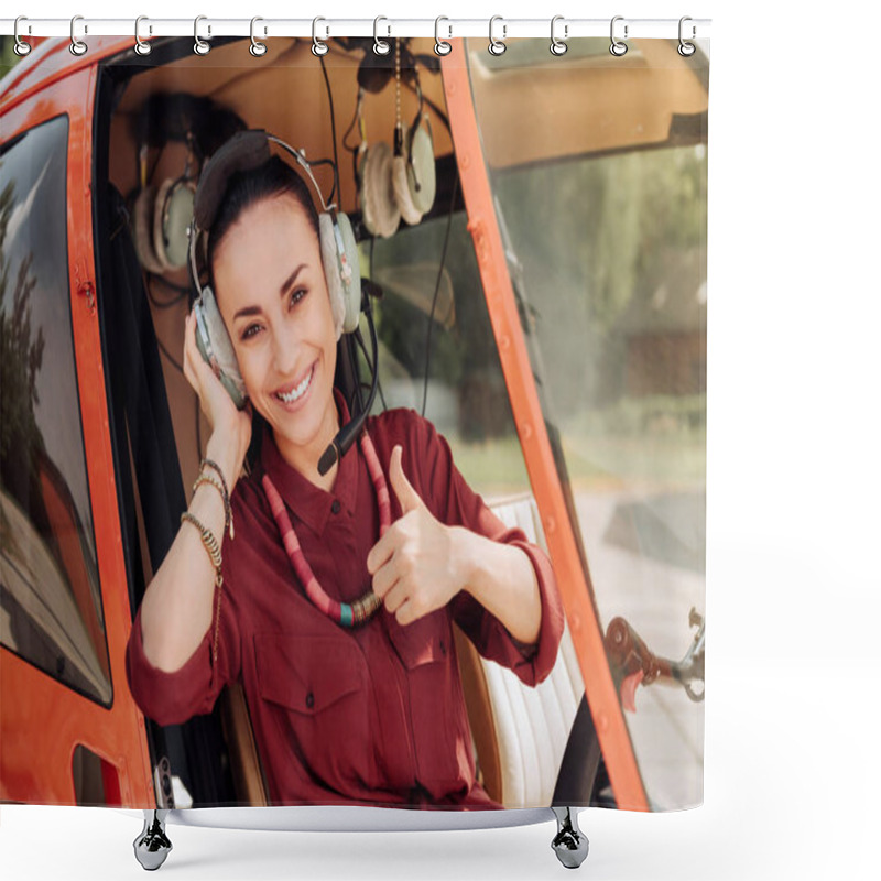 Personality  Cheerful Gay Woman Gaining Experience Shower Curtains