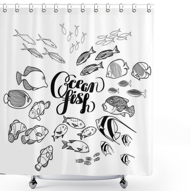 Personality  Collection Of  Ocean Fish Shower Curtains