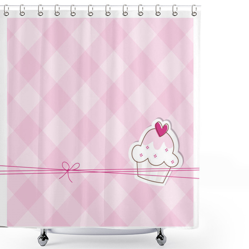 Personality  Birthday Card With Copy Space Shower Curtains