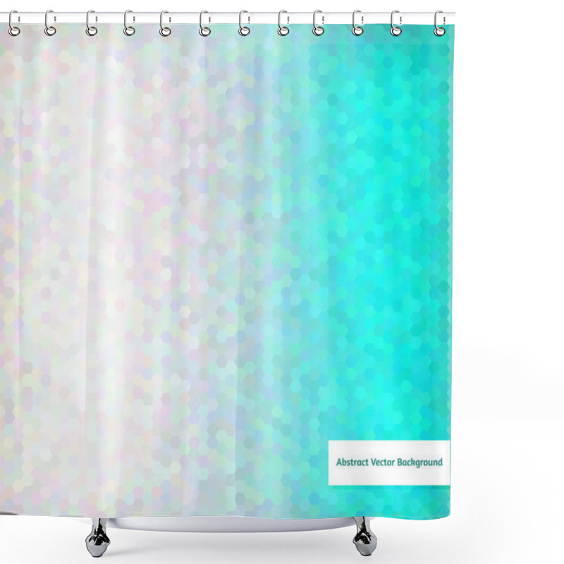 Personality  Abstract Vector Polygonal Background For Your Design. Shower Curtains