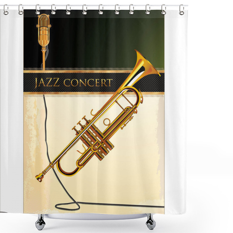 Personality  Jazz Concert Poster Shower Curtains