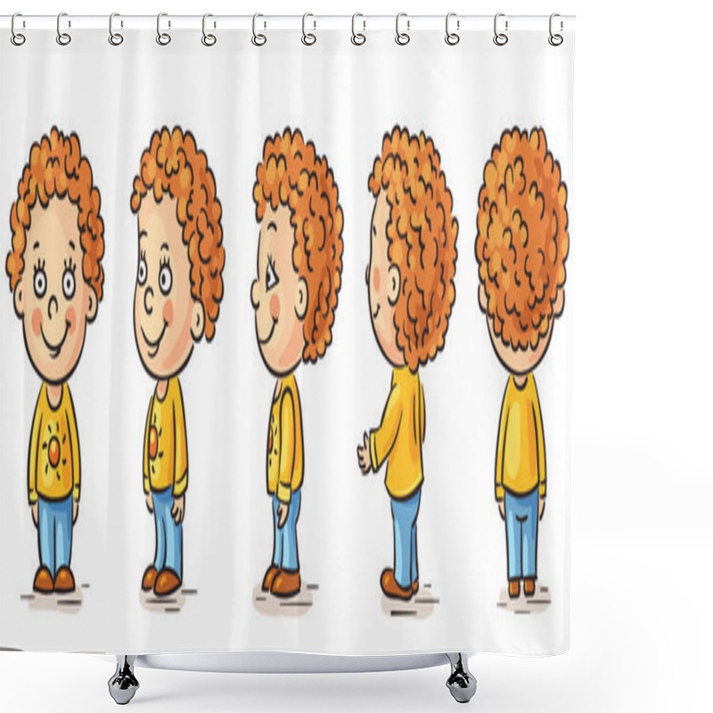 Personality  Baby Cartoon Shower Curtains