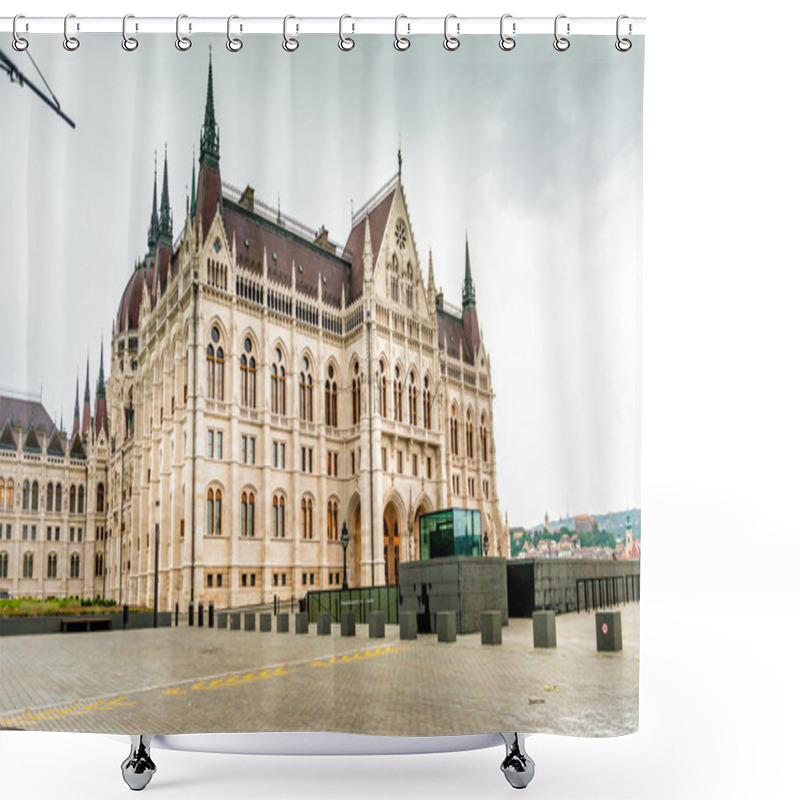 Personality  The National Hungarian Parliament Building Entrance Shower Curtains