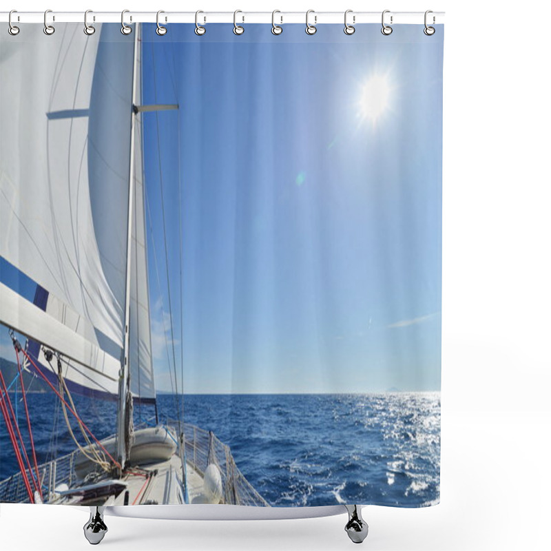 Personality  Sailing Yacht Shower Curtains