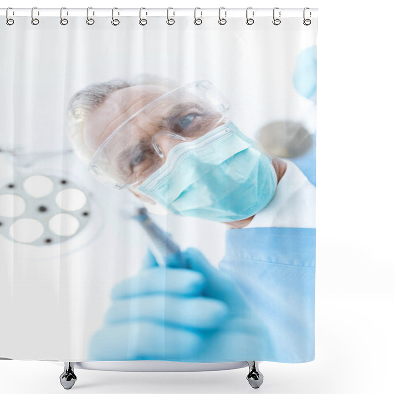 Personality  Professional Dentist In Clinic  Shower Curtains