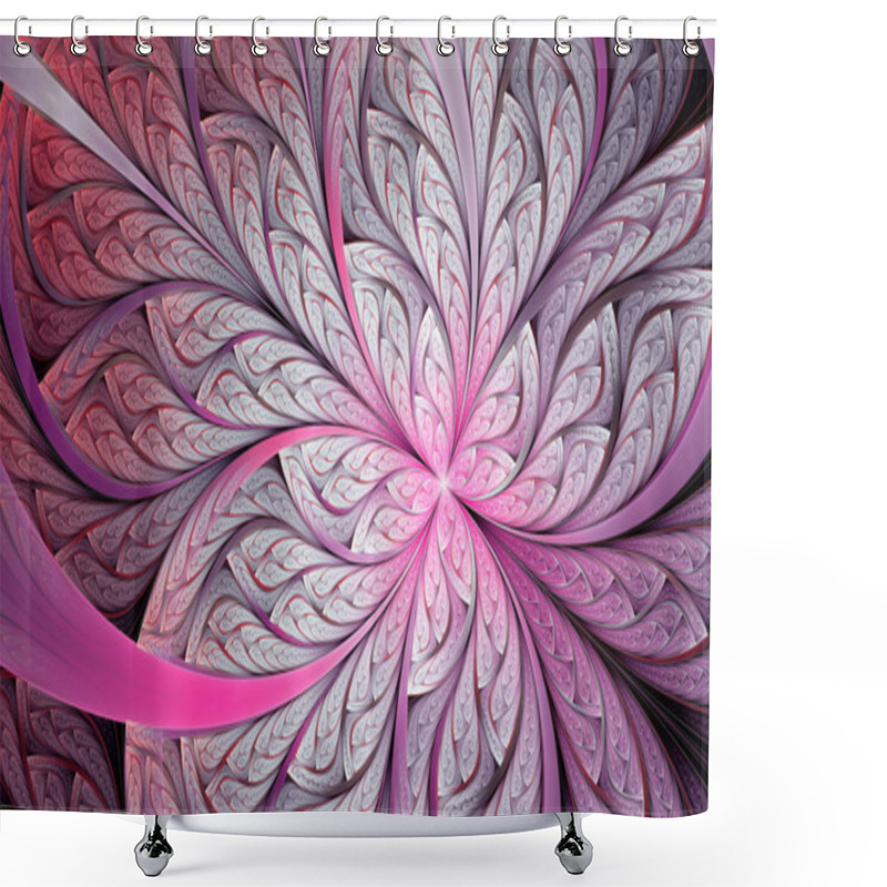 Personality  White-pink Mosaic Pattern Shower Curtains