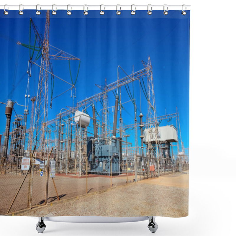 Personality  Electric Power Distribution Plant Facility Shower Curtains