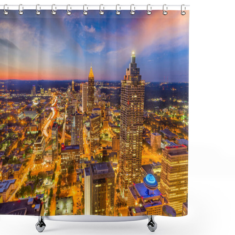 Personality  Atlanta, Georgia Skyline Shower Curtains