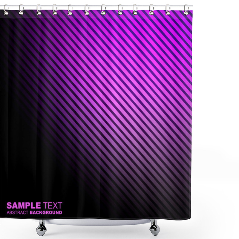 Personality  Abstract Stripes Purple Background Shower Curtains