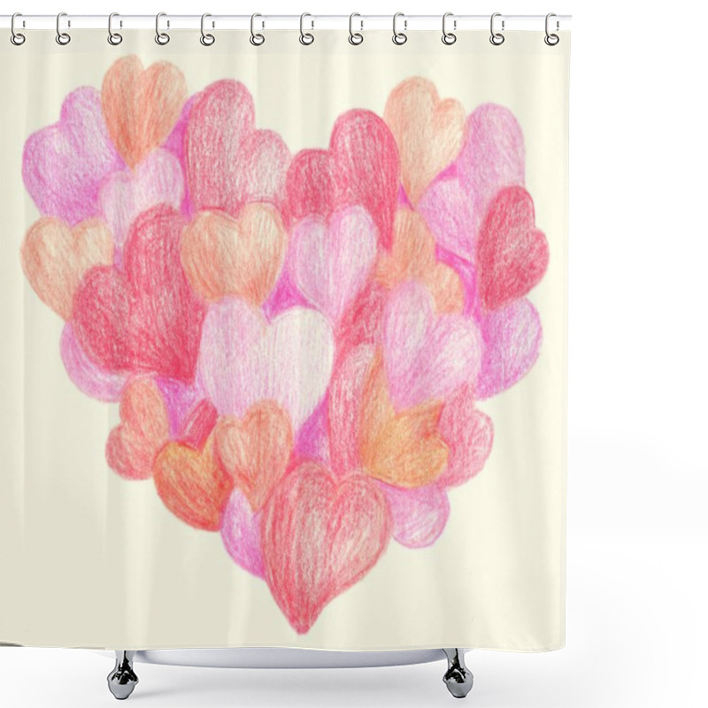 Personality  Abstract Futuristic Concept Of Predictive Analyze. Big Data. Qua Shower Curtains