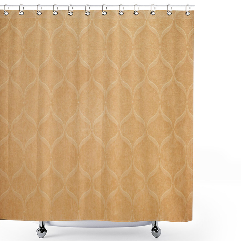 Personality  Blank Light Brown Decorative Textured Background  Shower Curtains