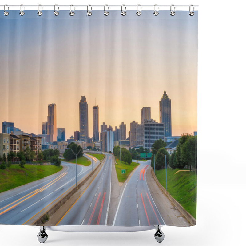 Personality  Image Of The Atlanta Skyline  Shower Curtains