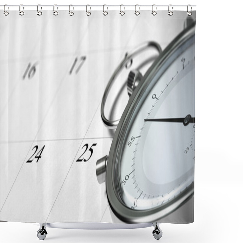 Personality  Time Management Shower Curtains