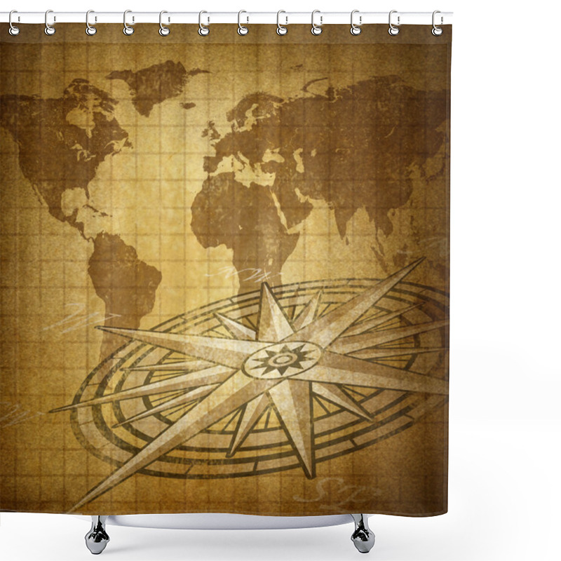 Personality  Global Direction Shower Curtains