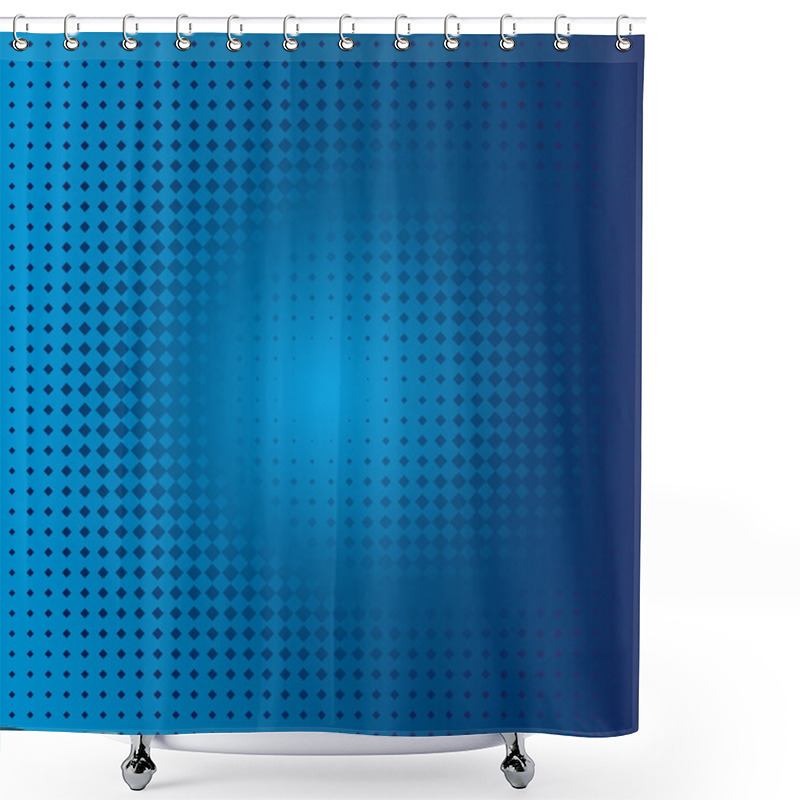 Personality  Blue Stain Shower Curtains