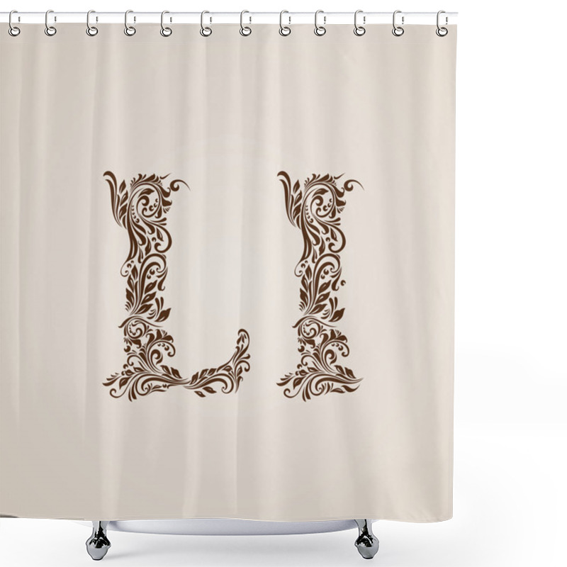 Personality  Decorated Letter L Shower Curtains