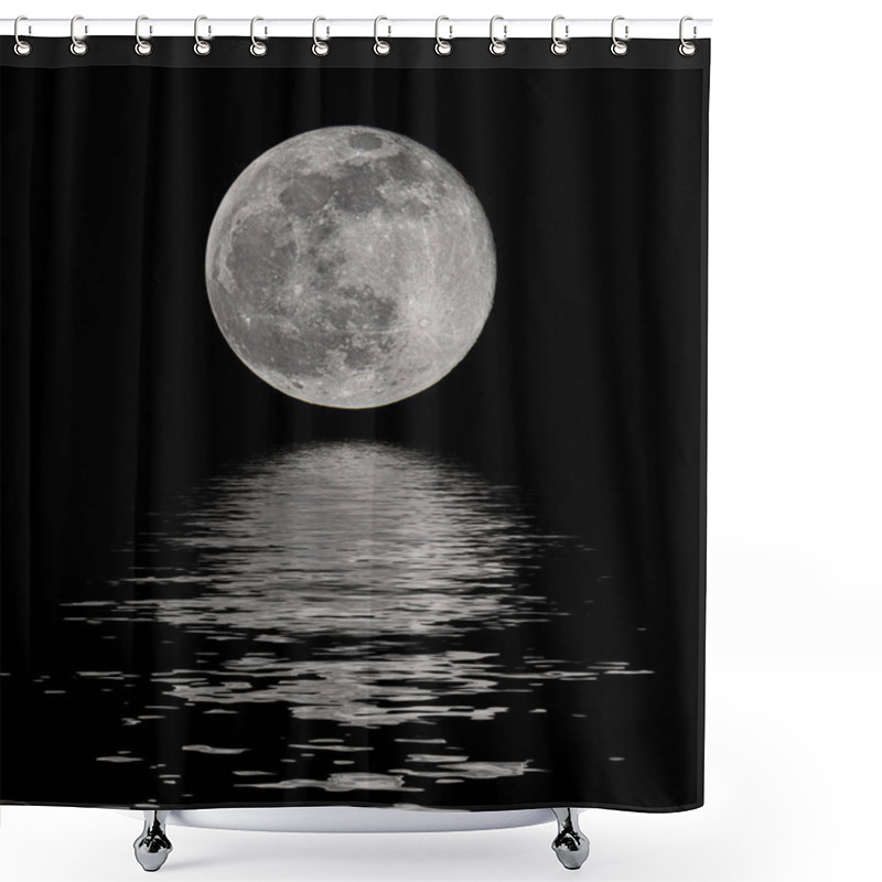 Personality  Scenic With Full Moon On Sea To Nigh Shower Curtains