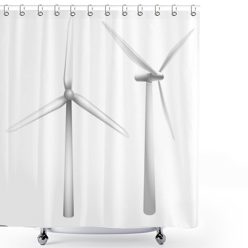 Personality  Wind Generator Shower Curtains