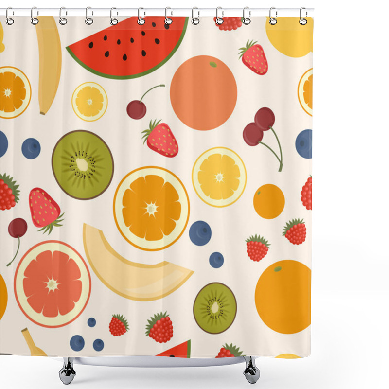 Personality  Fruits Pattern Shower Curtains