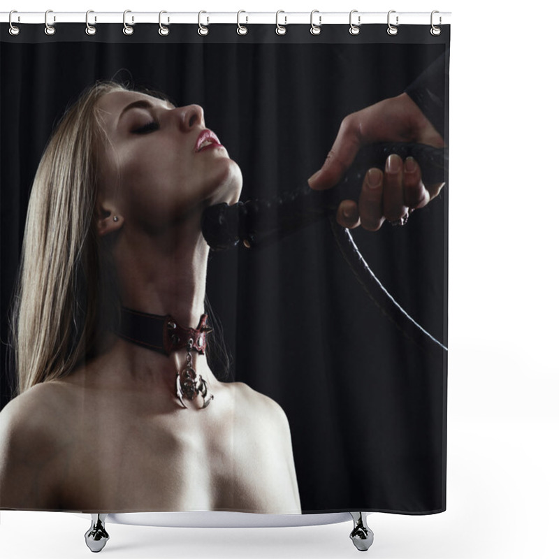 Personality  Woman In The Image A Slave Shower Curtains