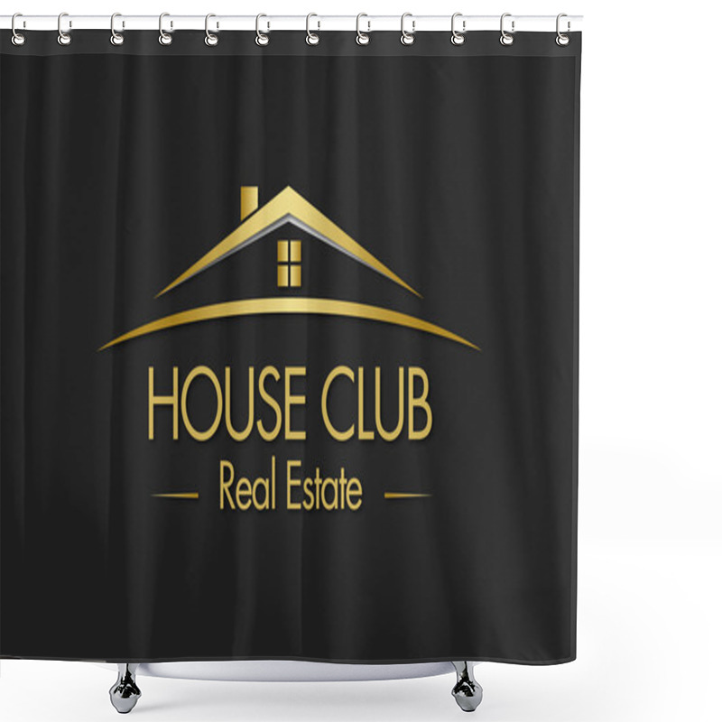 Personality  House Club Real Estate Logo Shower Curtains