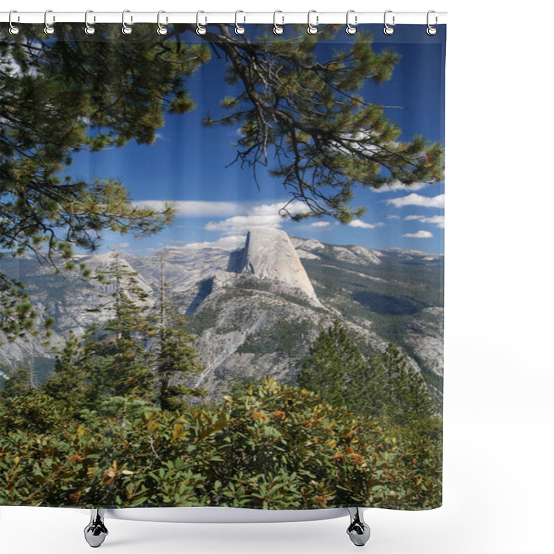 Personality  Half Dome At The Yosemite National Park Shower Curtains