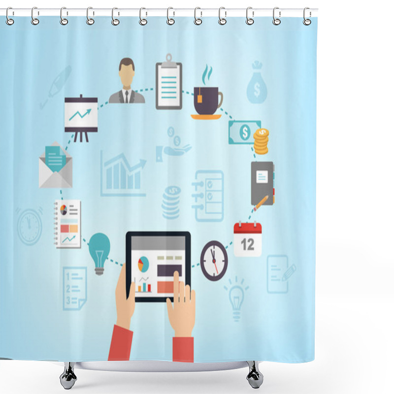 Personality  Organizing Business Meeting Or Productivity Management Shower Curtains