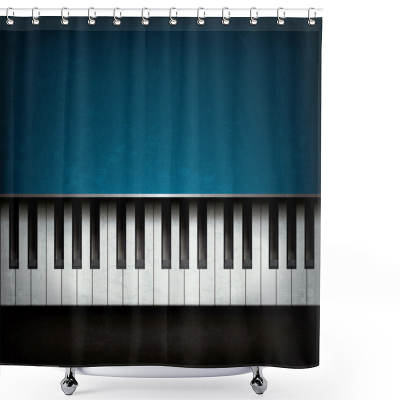 Personality  Abstract Jazz Music Background Shower Curtains