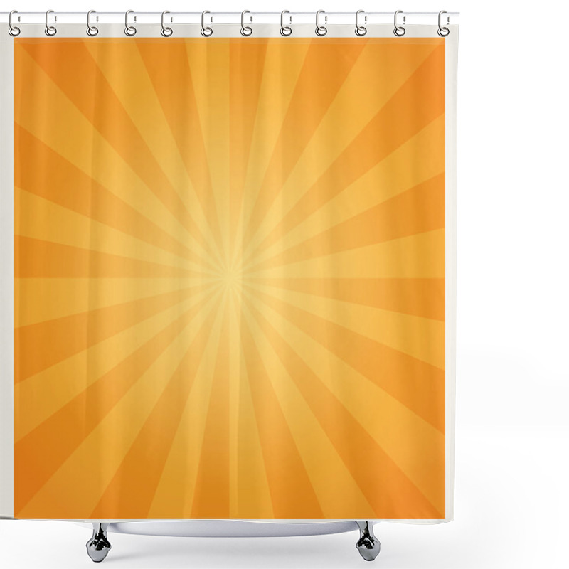 Personality  Hot Summer Sun Burst Background Shower Curtains