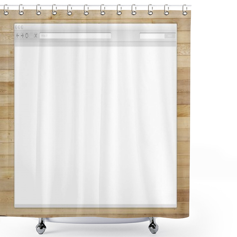 Personality  Internet Browser Window Shower Curtains