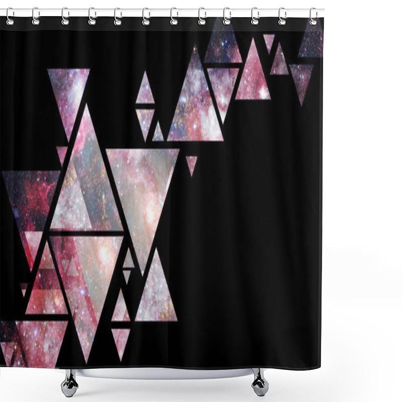 Personality  Space And Geometry Design. Elements Of This Image Furnished By NASA. Shower Curtains