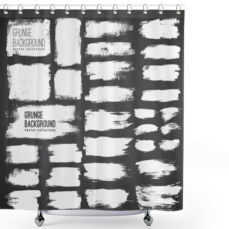 Personality  Set Of Ink Stains Shower Curtains