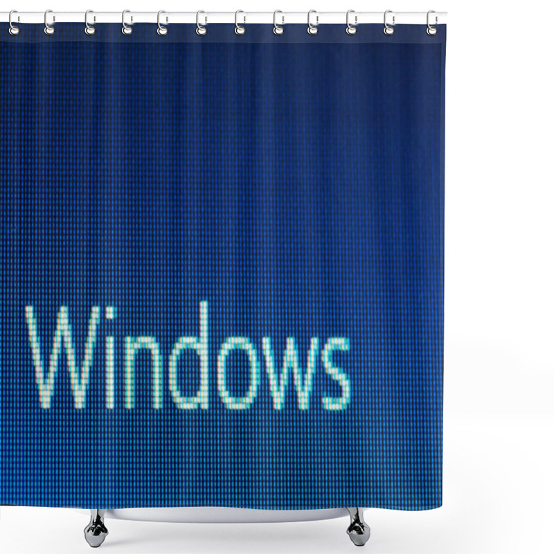 Personality  REDMONT, USA - JULY 11, 2023: Microsoft Windows Logo Screenshot Shower Curtains