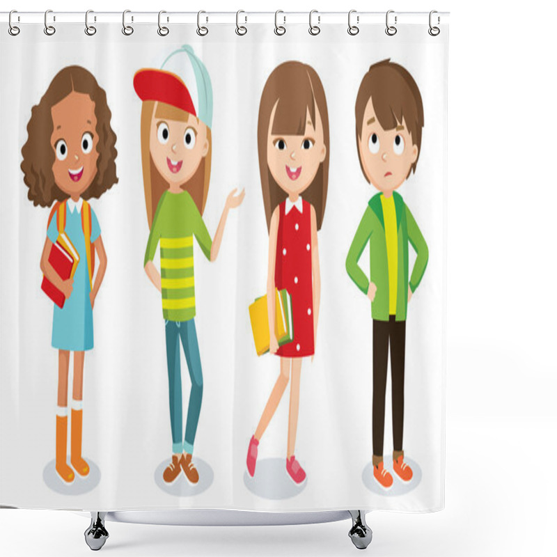 Personality  Teenage Girls And Boys Set Shower Curtains