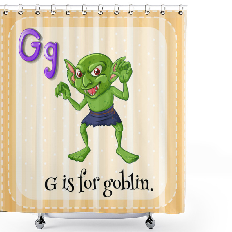 Personality  Letter G Shower Curtains