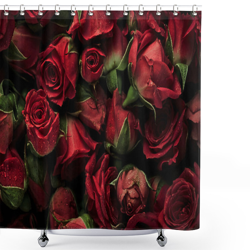 Personality  Beautiful Rose Flowers   Shower Curtains