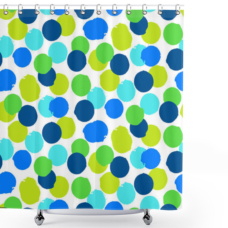 Personality  Ditsy Polka Dots Shower Curtains