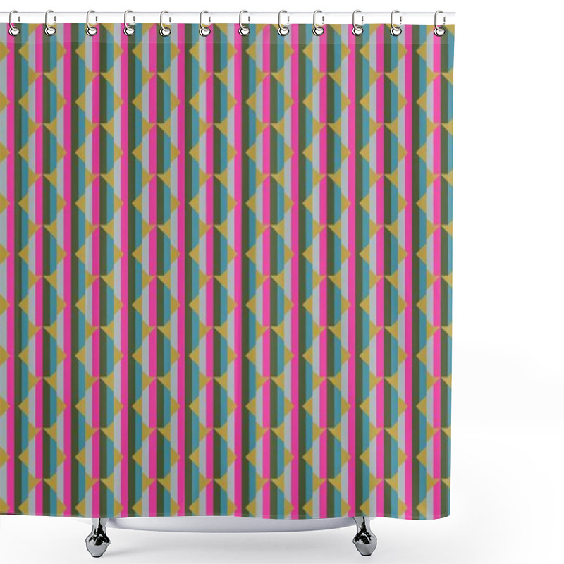 Personality  Abstract Creative Background With Repeated Shapes Shower Curtains