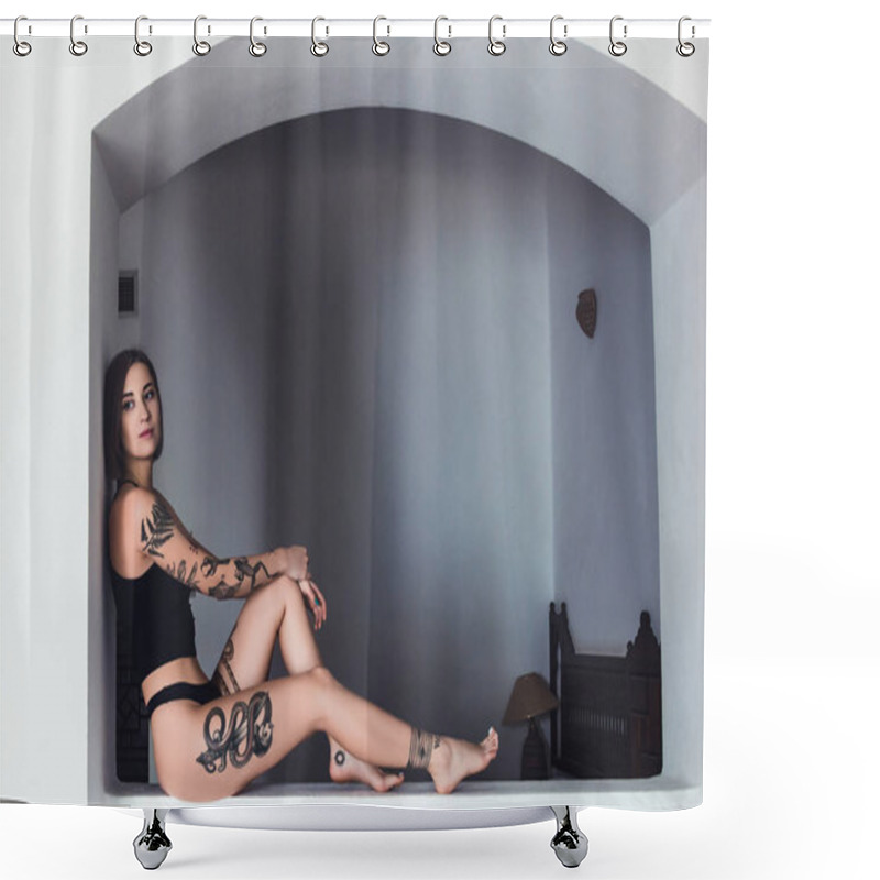 Personality  Tattoos Shower Curtains