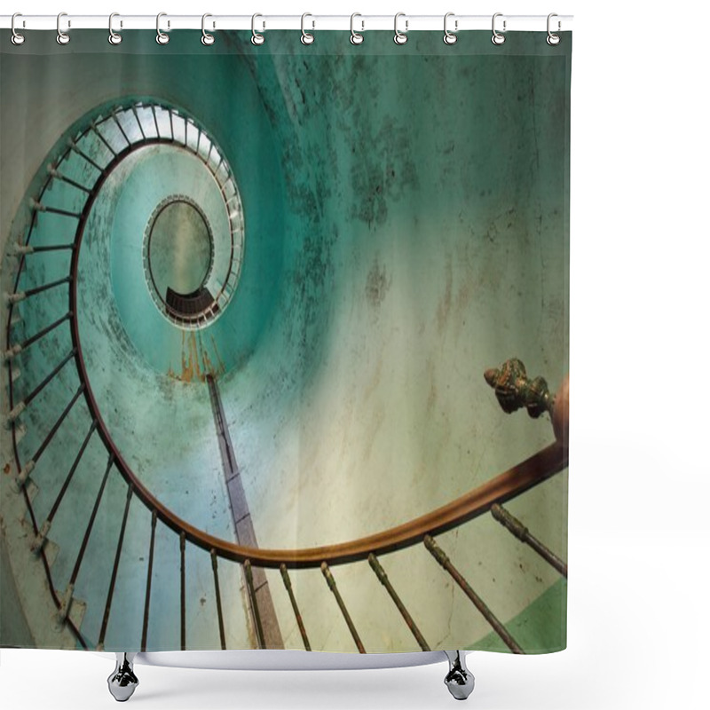 Personality  Lighthouse Staircase Shower Curtains