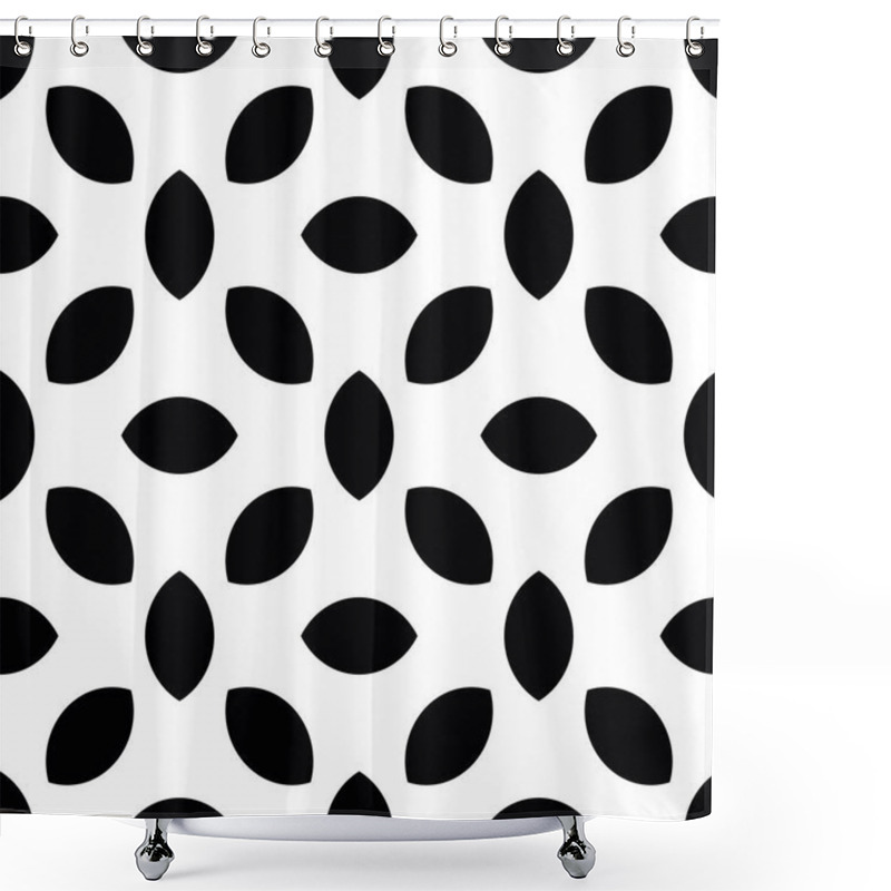 Personality  Abstract Seamless Pattern Ol Lentil Shapes Shower Curtains