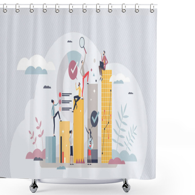 Personality  Employee Talent Development And Human Resources Growth Tiny Person Concept. Career Goal And Job Motivation Successful Achievement With Ambition, Professional Teamwork And Mentoring Vector Illustration Shower Curtains