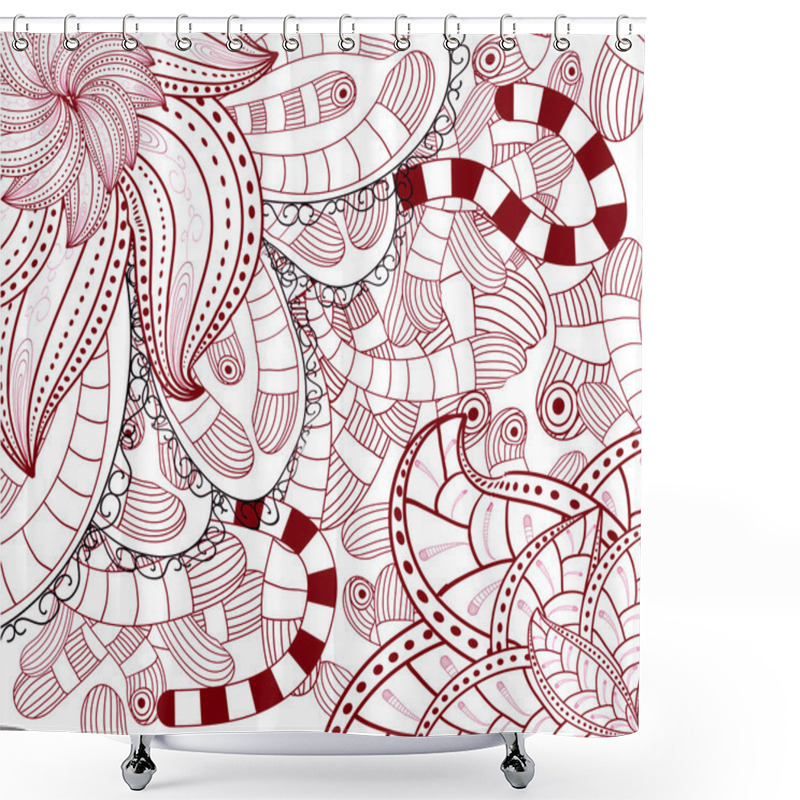 Personality  Pink Waved  Texture Background Shower Curtains