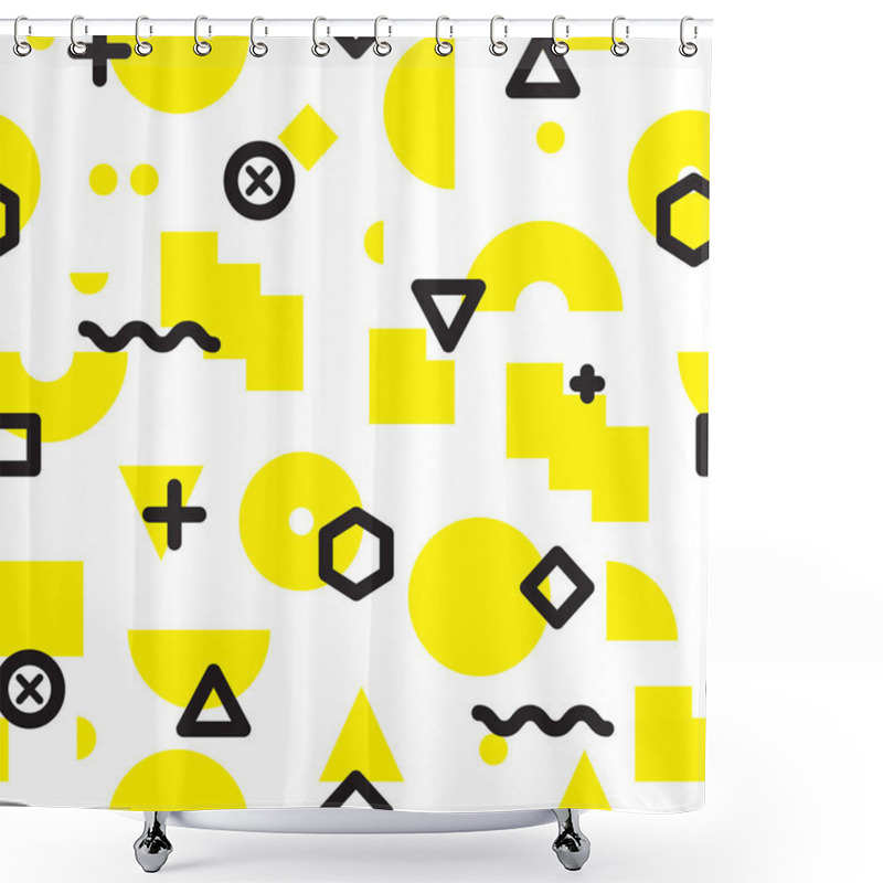 Personality  Geometric Seamless Pattern Shower Curtains