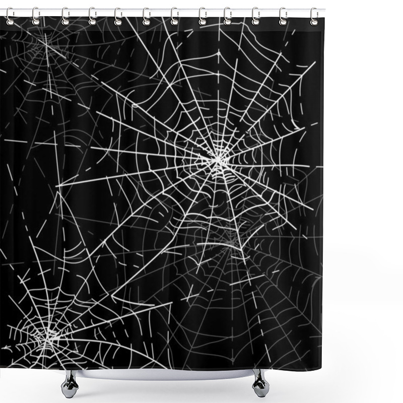 Personality  Halloween Spiders Web Shower Curtains